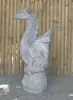 Product image 4 of the product “Sitting dragon on stone, approx. 75 H cm, cast stone, natural ”